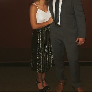 Crushed Velvet Skirt